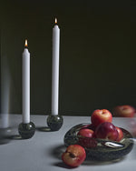 Bullicante Green Glass Candle Holders