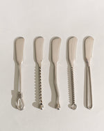 Set of Five French Butter and Cheese Knives