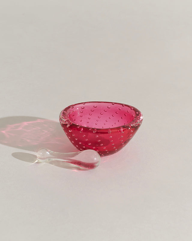 Murano Glass Pink Mortar & Pestle
